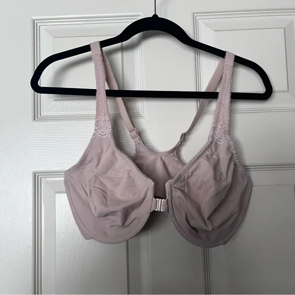 Wacoal Beige Front Close Racerback Seamless Bra Style 851311 38DDD Soft Embrace - Picture 11 of 11